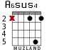 A6sus4 for guitar