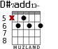 D#7add13- for guitar