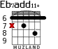 Eb7add11+ for guitar
