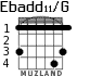 Ebadd11/G for guitar