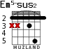 Em5-sus2 for guitar
