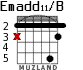 Emadd11/B for guitar