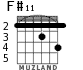 F#11 for guitar