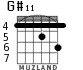 G#11 for guitar