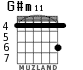 G#m11 for guitar