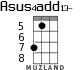 Asus4add13- for ukulele