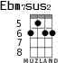 Ebm7sus2 for ukulele