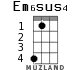 Em6sus4 for ukulele
