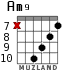 Am9 for guitar - option 6