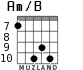 Am/B for guitar - option 7