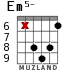 Em5- for guitar - option 4