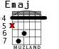 Emaj for guitar - option 4