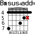Bmsus4add9 for guitar - option 4