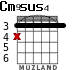 Cm9	sus4 for guitar
