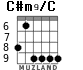 C#m9/C for guitar - option 2