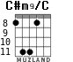 C#m9/C for guitar - option 3
