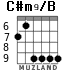 C#m9/B for guitar - option 3