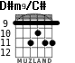 D#m9/C# for guitar - option 2