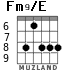 Fm9/E for guitar - option 2