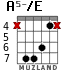 A5-/E for guitar - option 3