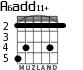 A6add11+ for guitar - option 3