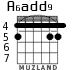A6add9 for guitar - option 4