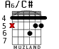 A6/C# for guitar - option 4