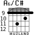 A6/C# for guitar - option 7
