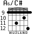 A6/C# for guitar - option 8