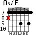 A6/E for guitar - option 8