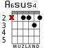 A6sus4 for guitar - option 2