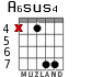 A6sus4 for guitar - option 5
