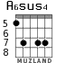 A6sus4 for guitar - option 6