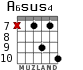 A6sus4 for guitar - option 8