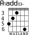 A7add13- for guitar - option 3