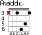 A7add13- for guitar - option 4