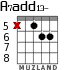 A7add13- for guitar - option 6
