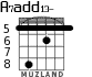 A7add13- for guitar - option 8