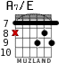A7/E for guitar - option 7