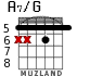 A7/G for guitar - option 3