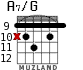 A7/G for guitar - option 5