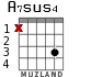 A7sus4 for guitar - option 2