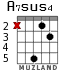 A7sus4 for guitar - option 3