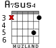 A7sus4 for guitar - option 4