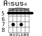 A7sus4 for guitar - option 6