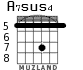 A7sus4 for guitar - option 7