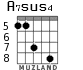 A7sus4 for guitar - option 8