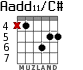 Aadd11/C# for guitar - option 5