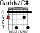 Aadd9/C# for guitar - option 5