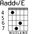 Aadd9/E for guitar - option 5